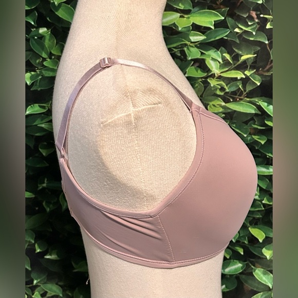 Essentials Rene Rofe Flexible Fit Lined Wirefree Bra Teen 36D Dusty Rose NWOT - Picture 2 of 5